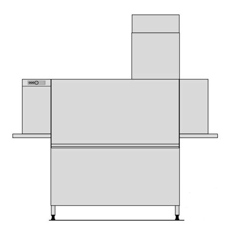 Hobart Konveyörlü Otomatik Bulaşık Yıkama Makinesi, Kurutma Dahil, 1620 Tabak/Saat